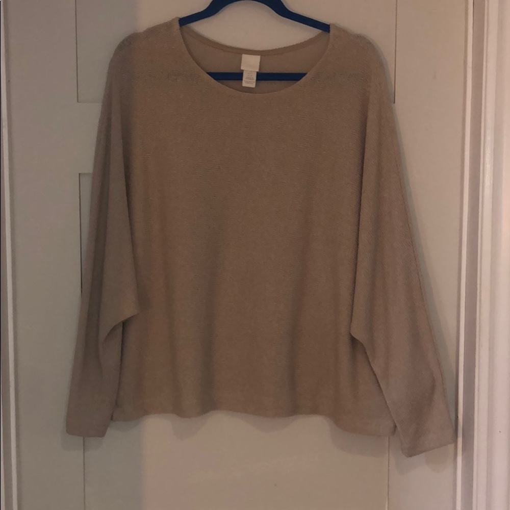 Long sleeve blush top